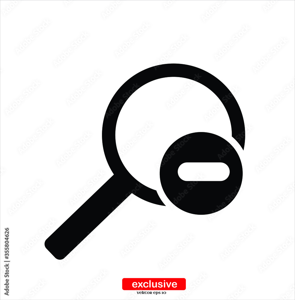 magnifier icon.Flat design style vector illustration for graphic and web design. magnifier icon.Flat design style vector illustration for graphic and web design.