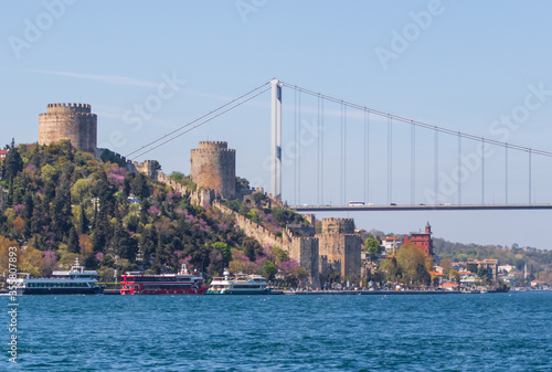 Istanbul  Turkey - a massive fortress built on the European side of Bosporus  the Rumelihisari  Rumelian Castle  is one of the main landmarks in Istanbul