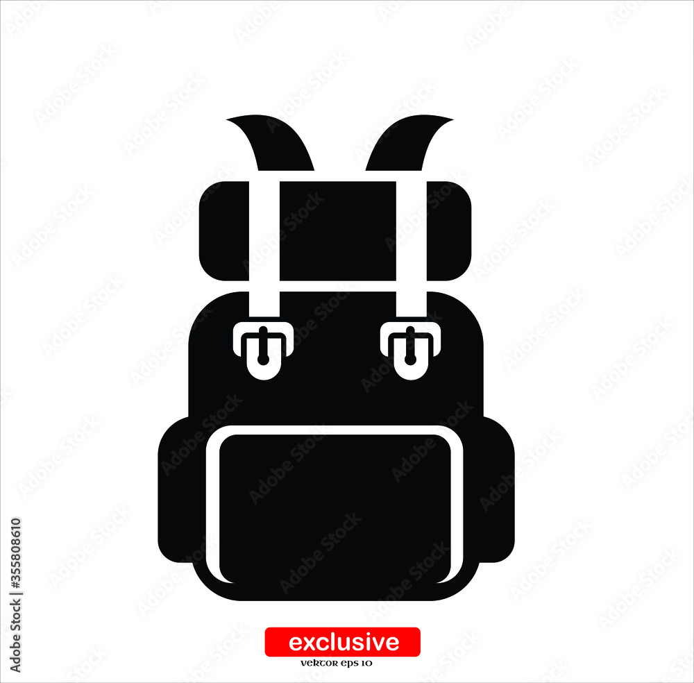 School Bag Icon.Flat design style vector illustration for graphic and web design. School Bag Icon.Flat design style vector illustration for graphic and web design.