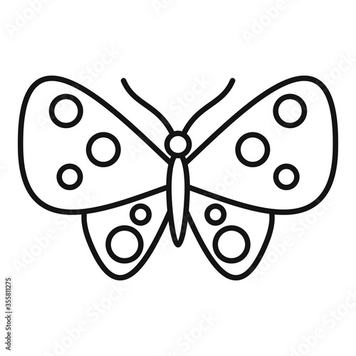 Wild butterfly icon. Outline wild butterfly vector icon for web design isolated on white background