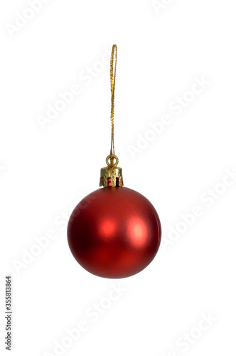 Christmas Tree Ornament Isolated Over White