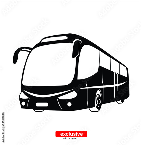 bus school icon Flat design style vector illustration for graphic and web design.Bus icon.