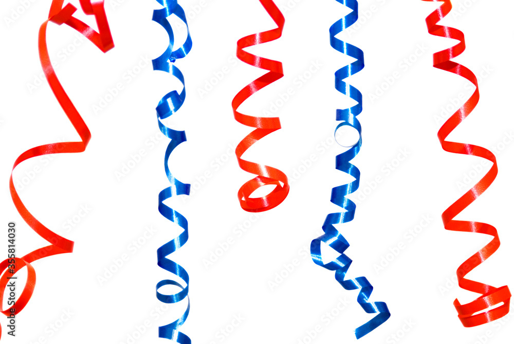 Colorful strings isolated over white Colorful strings isolated over white
