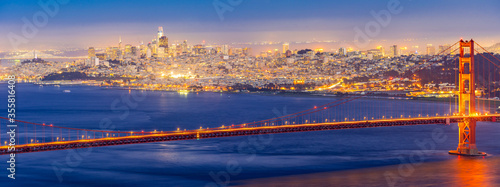 Golden Gate bridge Sunset