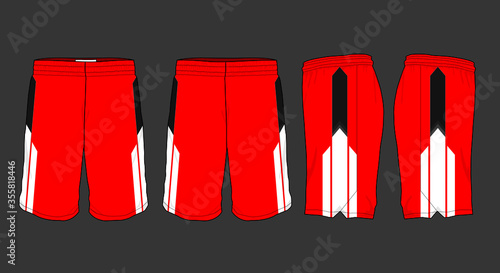 Basketball sports short template apparel