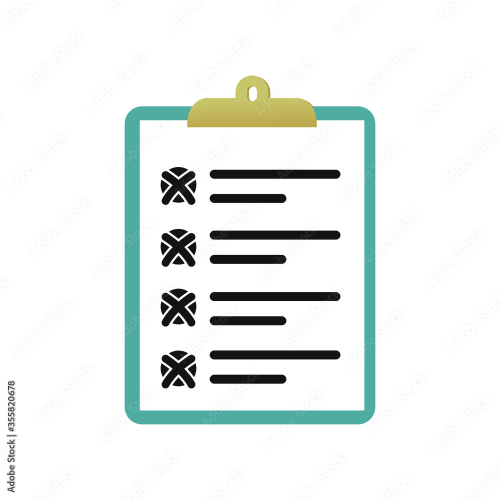 clipboard with checklist clipboard with checklist