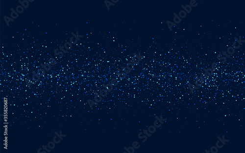 Dark Falling Digital Dust Banner. Blue Shiny 