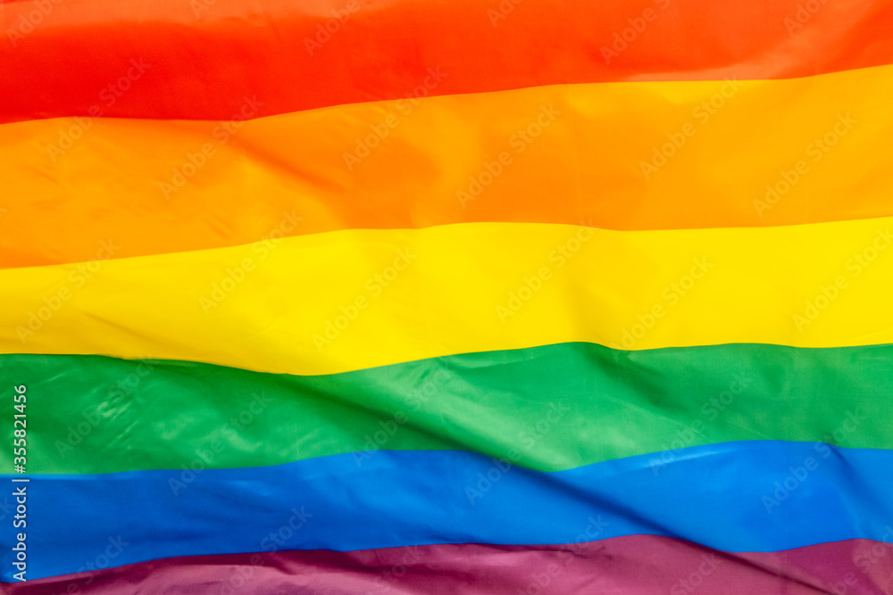 The Rainbow Flag, used as a symbol of LGBTQ pride movements The Rainbow Flag, used as a symbol of LGBTQ pride movements