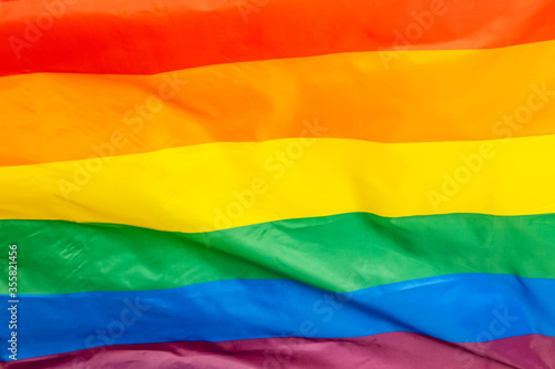 The Rainbow Flag, used as a symbol of LGBTQ pride movements