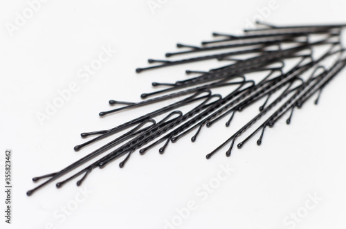 hairpins on a white background