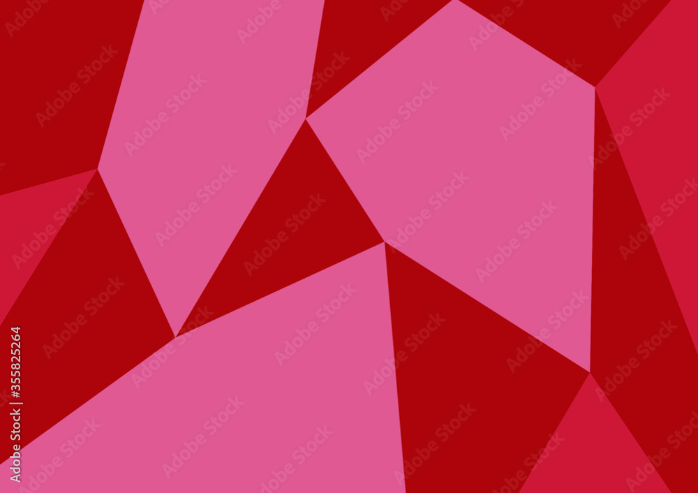Fototapeta premium abstract background with red triangles illustration wallpaper red color 