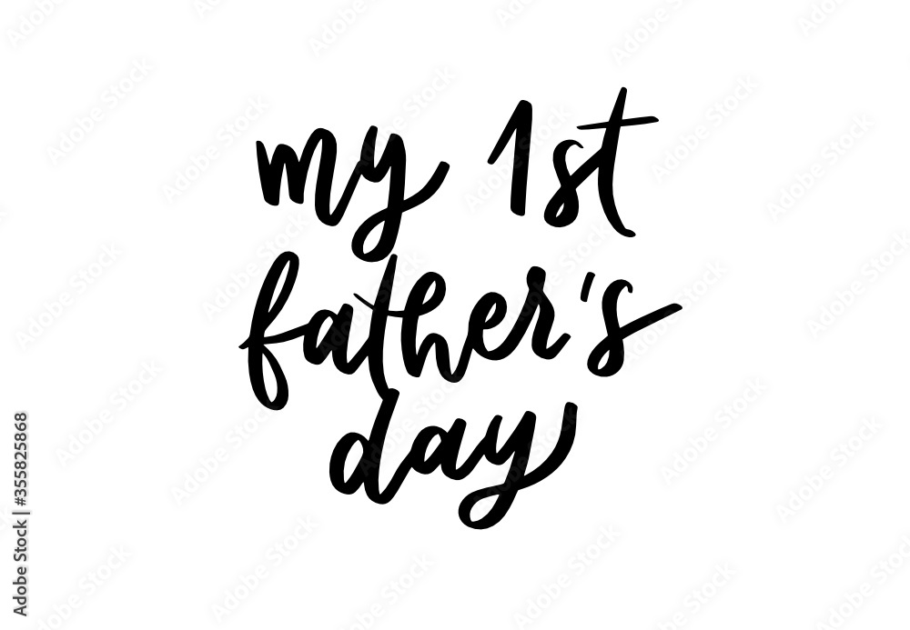 My 1st Father's Day SVG | Lettering Quote