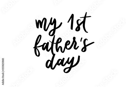 My 1st Father's Day SVG | Lettering Quote