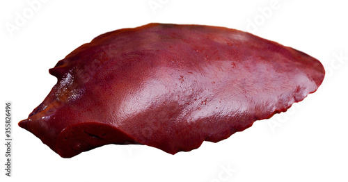 Tableau sur toile Raw pork liver
