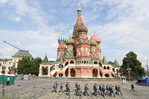Photography Saint Basil's Cathedral in Kremlin, Moscow city, Russia