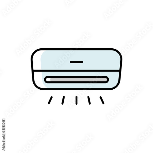 Air conditioner line icon. Vector illustration