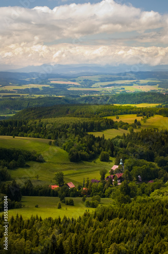 Fototapeta Naklejka Na Ścianę i Meble -  view of the village of the mountains