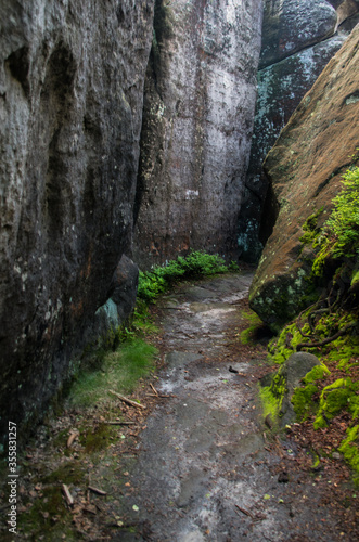 stone path in the canyon