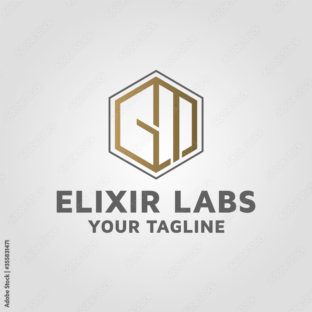 Obraz premium Letter GM vector logo design