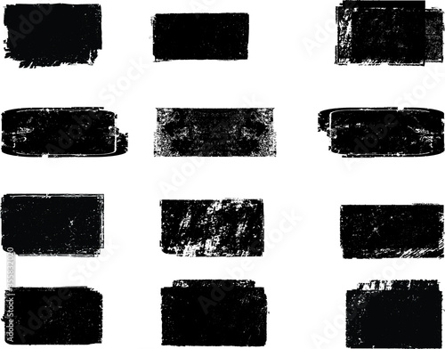 Grunge post Stamps Collection, Circles. Banners, Insignias , Logos, Icons, Labels and Badges Set . vector distress textures.blank shapes.