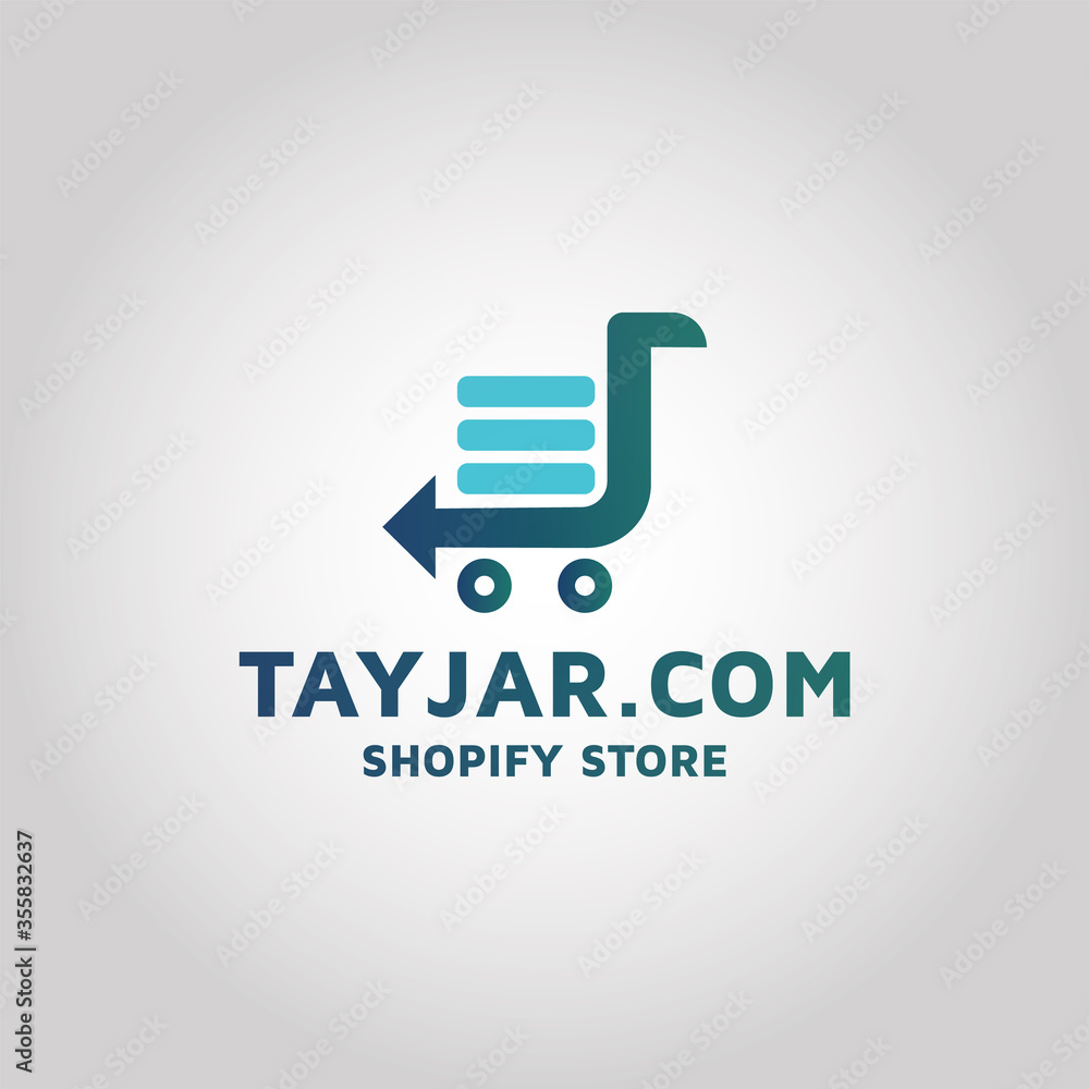 Shopify store ecommerce logo design Shopify store ecommerce logo design