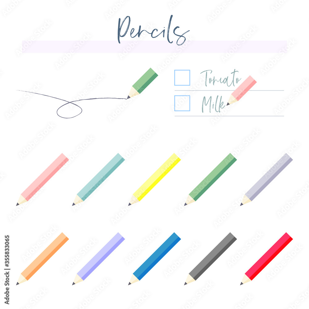 RGB pencil illustration RGB pencil illustration