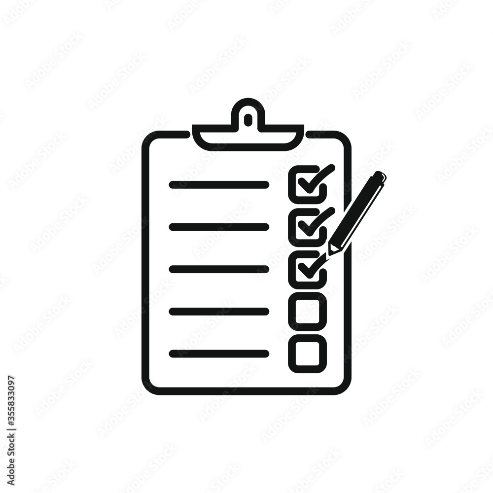 clipboard with checklist clipboard with checklist