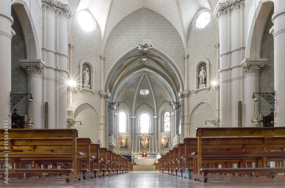 Interior view of a church