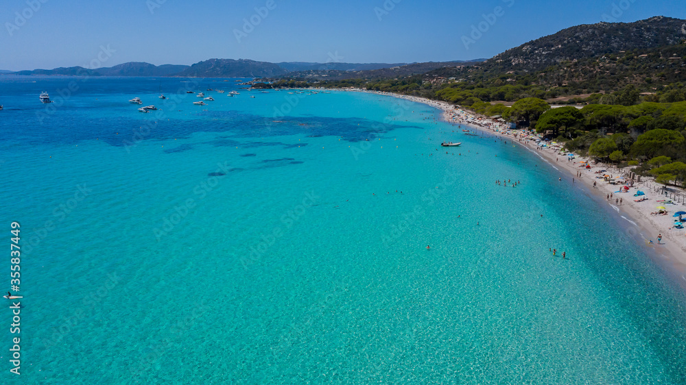 Aerial Beach Summer View Aerial Beach Summer View