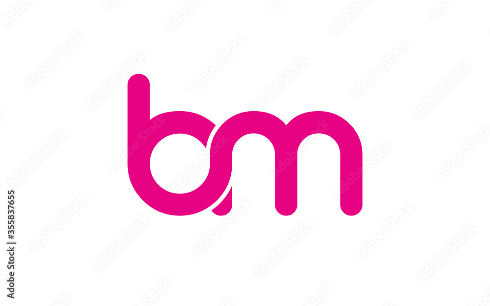 bm or mb Letter Initial Logo Design, Vector Template bm or mb Letter Initial Logo Design, Vector Template