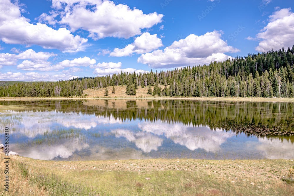 divide lake on gallatin road 191 in wyoming on west entrance to yellowstone national park divide lake on gallatin road 191 in wyoming on west entrance to yellowstone national park