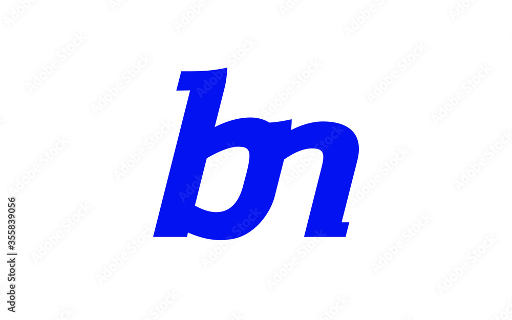 bn or nb Letter Initial Logo Design, Vector Template bn or nb Letter Initial Logo Design, Vector Template