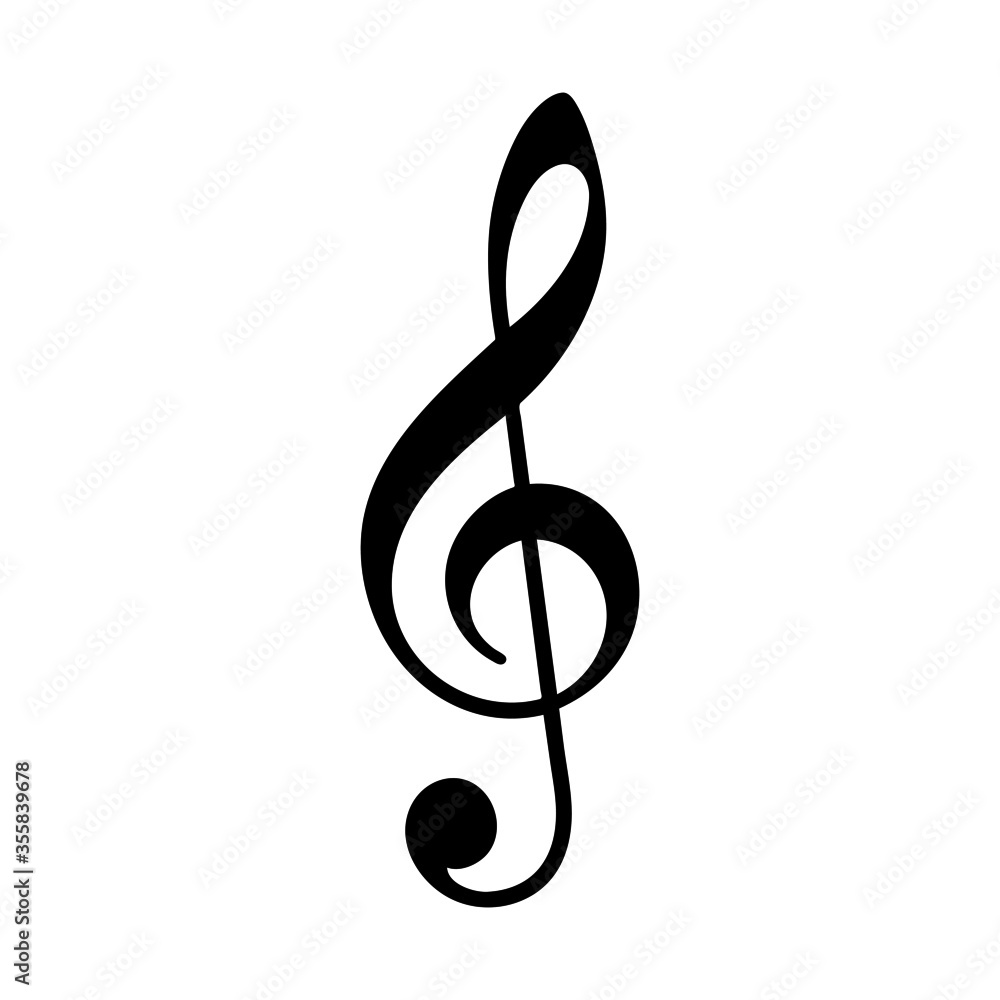 A collection of musical notes. Set of music notes. Black silhouette isolated on white background. Vector illustration A collection of musical notes. Set of music notes. Black silhouette isolated on white background. Vector illustration