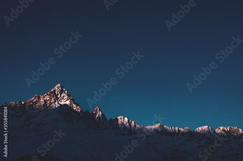 Raggio di luce sul Monviso