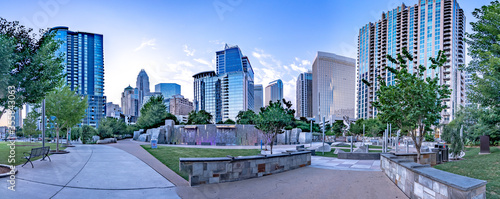 Canvastavla charlotte north carolina uptown early morning
