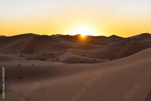 Sahara desert trip orange sand