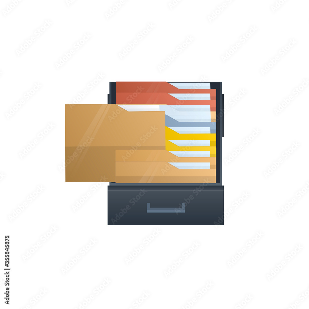 File. Search for document files. Card file, vector illustration File. Search for document files. Card file, vector illustration