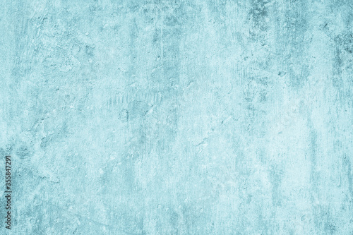 Pastel Blue and White concrete texture.Mint Green background wall decor. 