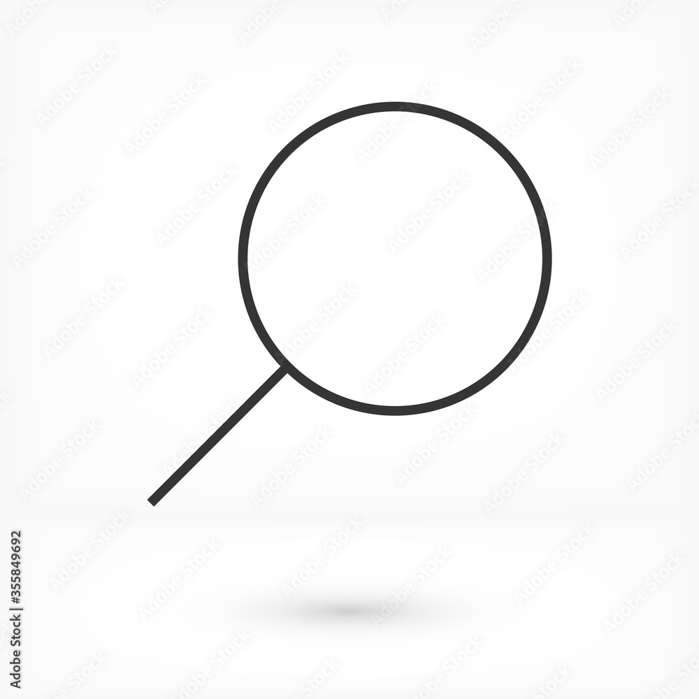 search magnifying glass icon. lorem ipsum Flat Design JPG