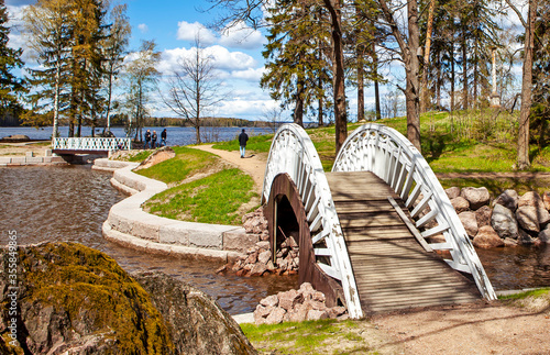 Fotografie Column Island, Pampushinka and the Chinese bridge