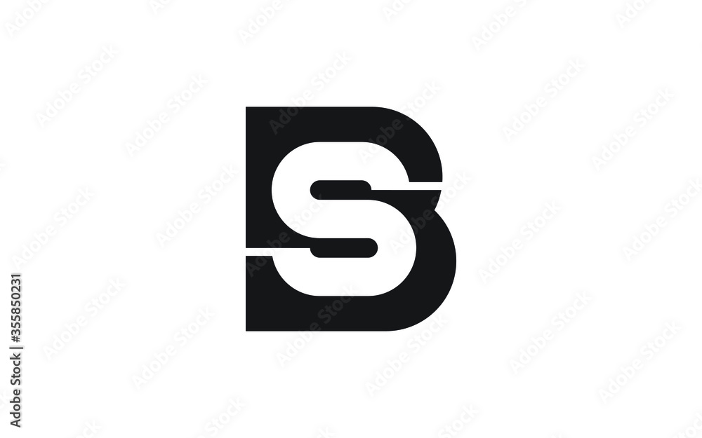 BS or SB Letter Initial Logo Design, Vector Template BS or SB Letter Initial Logo Design, Vector Template