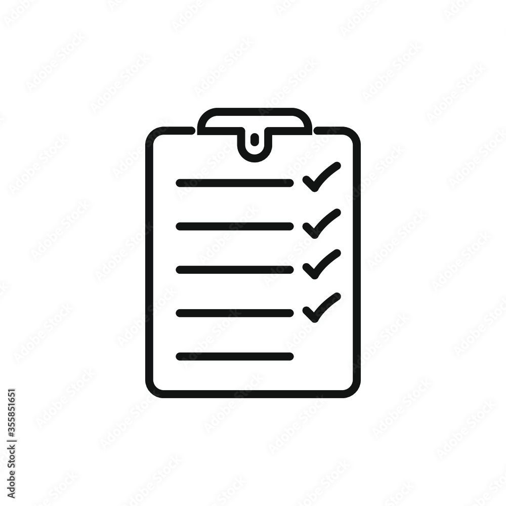 Checklist icon flat vector design Checklist icon flat vector design
