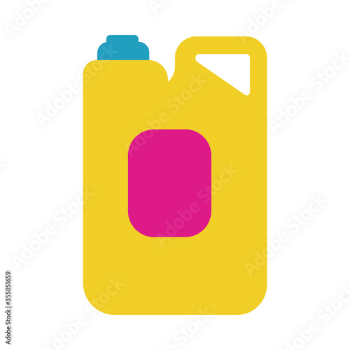 disinfectant plastic gallon bottle product flat style