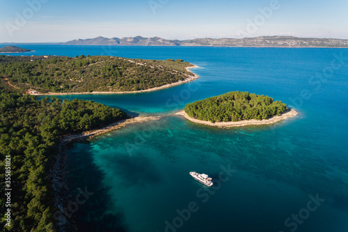 Croatia landscape near Zadar City. Beautiful turquoise sea... © Ivan