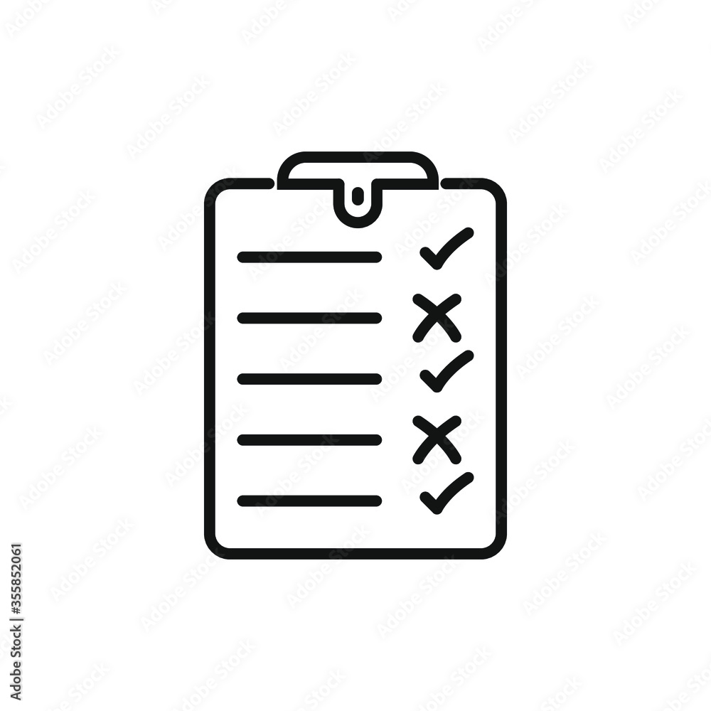 Checklist icon flat vector design Checklist icon flat vector design