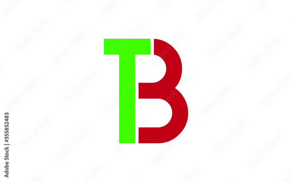 BT or TB Letter Initial Logo Design, Vector Template BT or TB Letter Initial Logo Design, Vector Template