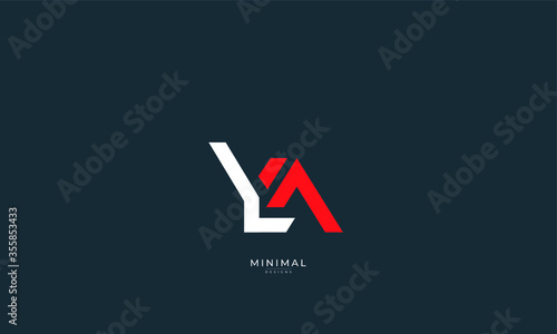 Alphabet letter icon logo YA