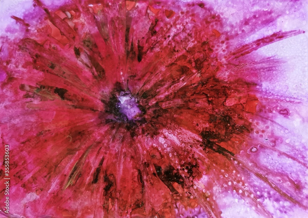 Obraz premium red aster abstract background