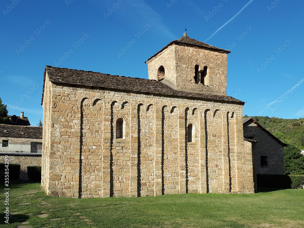 First Romanesque Church of San Caprasio 11th Century Santa Cruz de Serón. Huesca. Aragon. Spain.