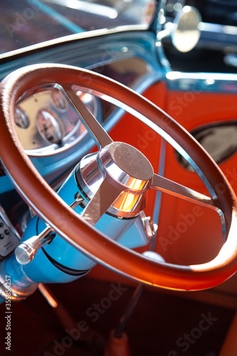 classic car interior © e